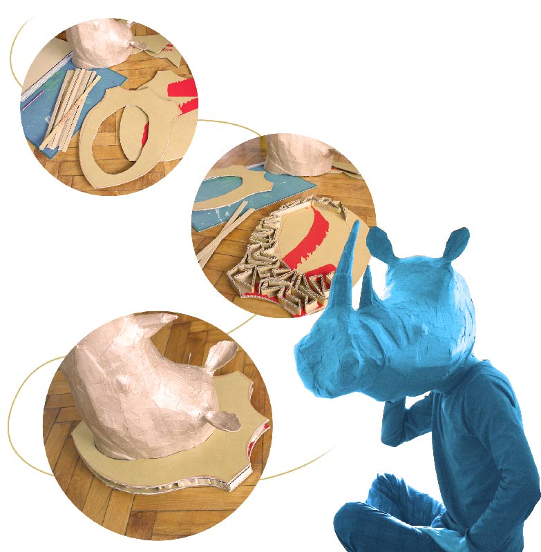 Rhinoceros-trophee-animal-trophy