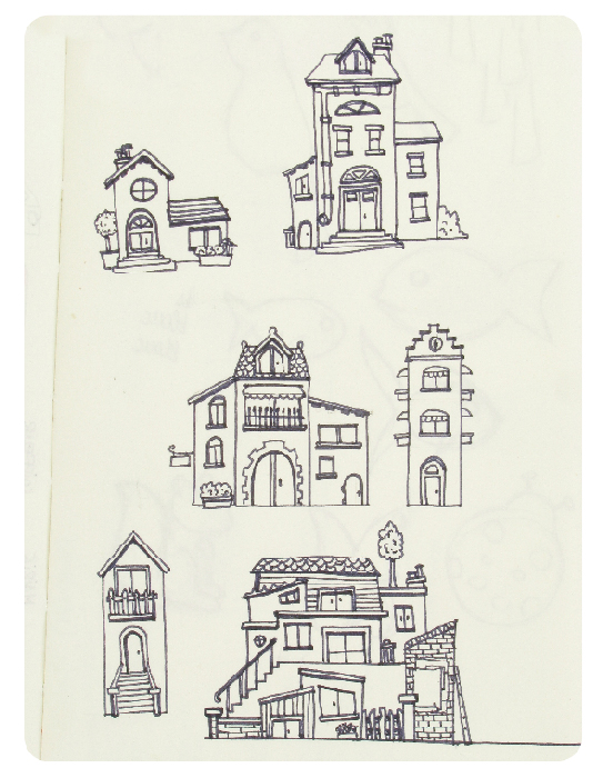 croquis-maisons-houses-illusrtations croquis-maisons-houses-illusrtations