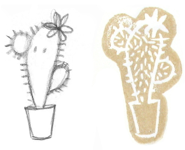 tampon-cactus-diy-stamp-carved