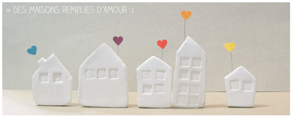 diy clay houses maisons pate modelage sculptures