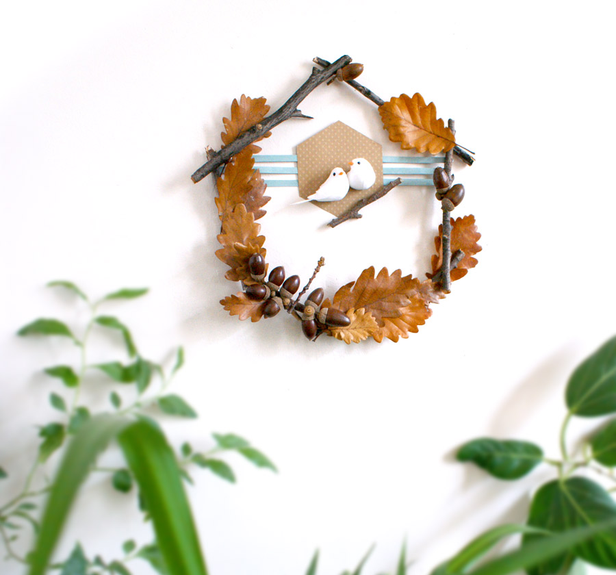 diy couronne feuille automne diy couronne feuille automne