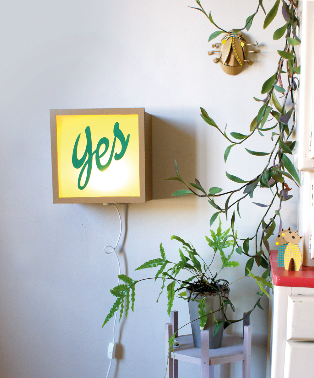 diy lampe carton personnalisable message diy lampe carton personnalisable message