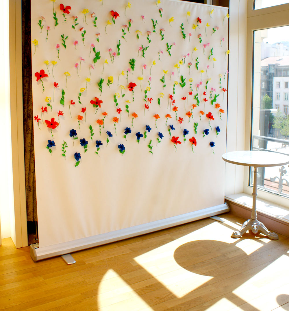 photobooth fleuri papier diy photobooth