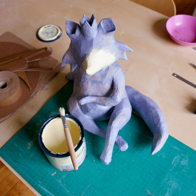 diy-renard-papier-mache-sculpture diy-renard-papier-mache-sculpture