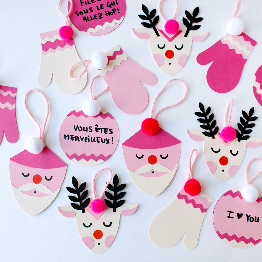 papier diy noel suspension