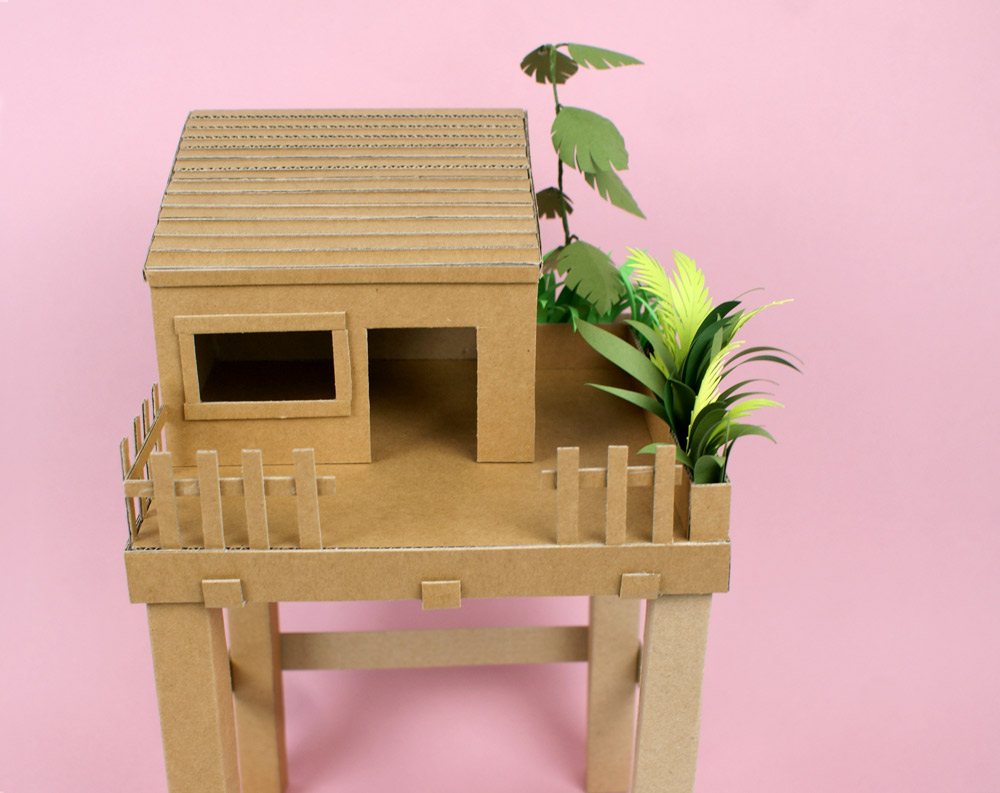 cabin-cardboard-diy cabin-cardboard-diy